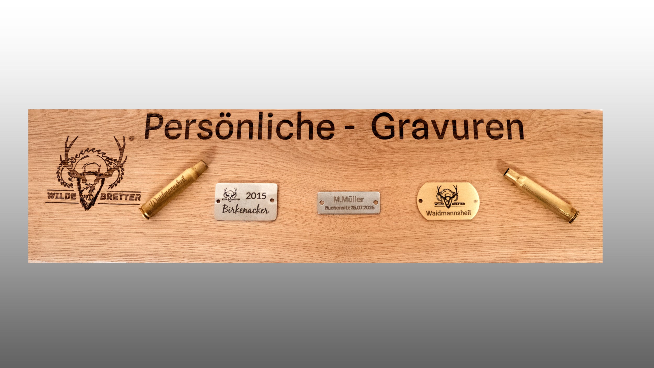 Gravurplatten für Trophäenbretter – personalisierte Edelstahlplatten