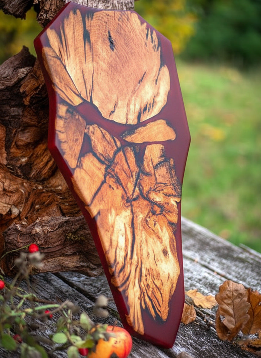 Hirschbrett Eichen-Wurzelholz &amp; Epoxidharz