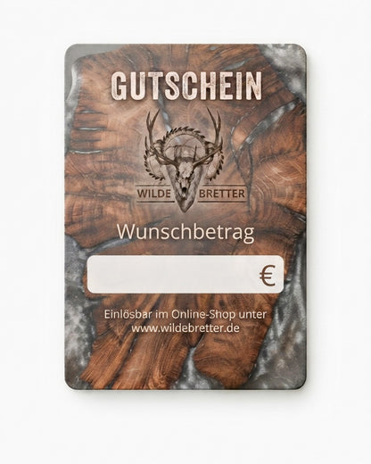Gutschein - Geschenkidee für Jägerinnen, Jäger &amp; Jagdfreunde